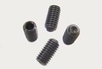 Stelschroef M2,5 x 3mm Volgens DIN 916 Blank staal (Zwart)