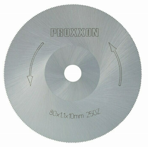 Proxxon zaagblad 250 tanden  80 x 1,1 x 10mm