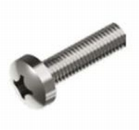 Roest Vrij Stalen Schroef met bolle cilinderkop  M1,4 x 5mm