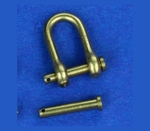 Messing D - Sluiting 10,5 * 6 mm