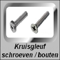 Kruisgleuf schroeven / bouten