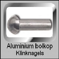 Bolkop klinknagels Aluminium