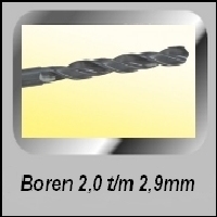 Boren 2 t/m 2,9mm