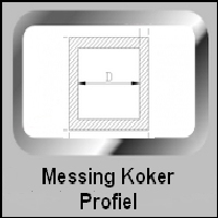 Messing koker profielen