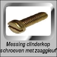 Schroeven Messing Cilinderkop DIN84