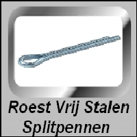 Splitpennen Roest Vrij Staal