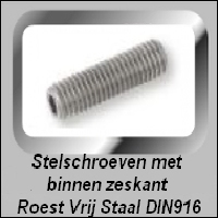 Stelschroef Roest Vrij Staal DIN916