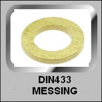 Vlakke Ringen DIN433 Messing
