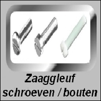 Zaaggleuf schroeven / bouten